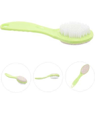 Mikinona Pumice Stone Foot Brush Bath Scrubber Brush Stone Bath Pedicure Scrub Scrubbing Stone Pumice Rock for Feet Pedicure Tools for Feet Double Sided Brush for Foot Portable Foot Wash - Buy Online on GoSupps.com