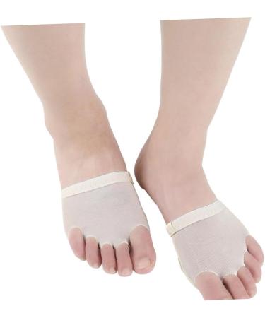 NOLITOY Ballet Toe Protector Socks - 2 Pairs Forefoot Pads for Dance | Comfort & Support for Dancers - Buy Online on GoSupps.com
