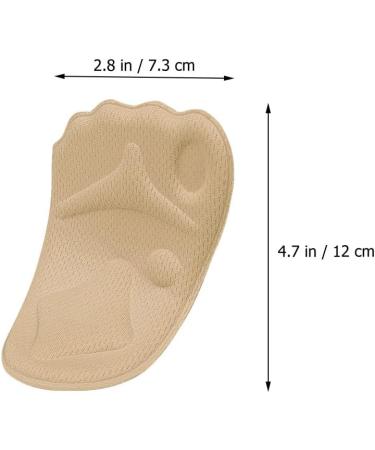 6 Pairs High Heel Sponge Forefoot Pads - Metatarsal Gel Insoles Comfortable Ball of Foot Support Stretch Fabric Half Insoles - Buy Online on GoSupps.com