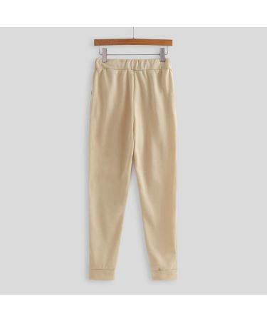 UQGHQO Biker Short Set Women 2 Piece Outfit | Summer Jogger Tracksuit | Crew Neck Sweatshirt | Khaki Large - Buy Online on GoSupps.com