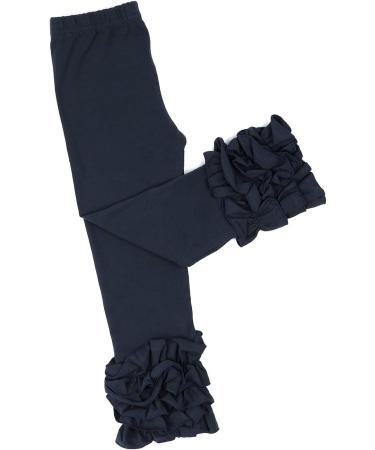 Hoolchean Girls Cotton Ruffle Leggings - Navy, 2-3 Years | Toddler & Baby - Buy Online on GoSupps.com