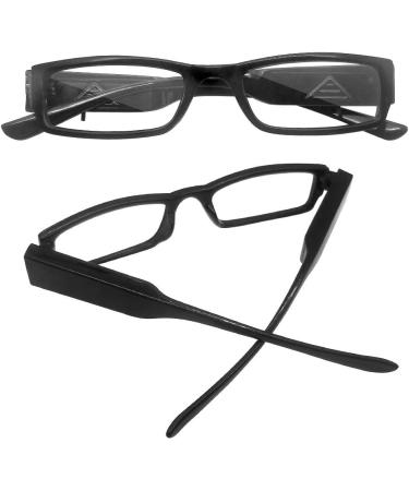 LED Reading Glasses for Men & Women | Lighted Magnifying Eyewear X3.5 | Clear Vision Full Frame Reader - Buy Online on GoSupps.com