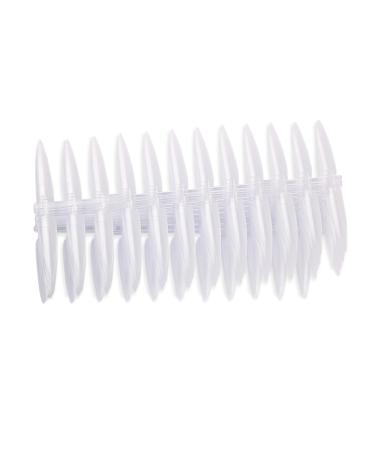 Housoutil 1 Set 20 Nail Training Manicure Tool Bronzing Pearls for Face Nail Polish False Nail Art Practice Nail Color Cards Nail Salon Tool Nail Art Kit Display Board 4.5x1.3cm Transparent