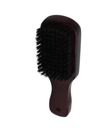 Beard Styling Brush Soft Elastic Hair Mustache Brush with Wooden Handle for Beard Grooming and Care