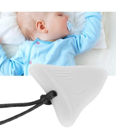 Children's Childhood Diseases Necklace & Baby Bite Ring - Toddler Chew Toy Gift (Deep White) | International Shipping - Buy Online on GoSupps.com