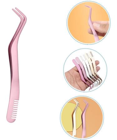 Housoutil Eyelash Tweezers with Comb Makeup Lash Applicator Women Accessory Makeup Mascara Tweezers for Lashes Lash Lengthening Mascara Makeup Tools Stainless Steel Miss Eyelash Comb Major - Buy Online on GoSupps.com