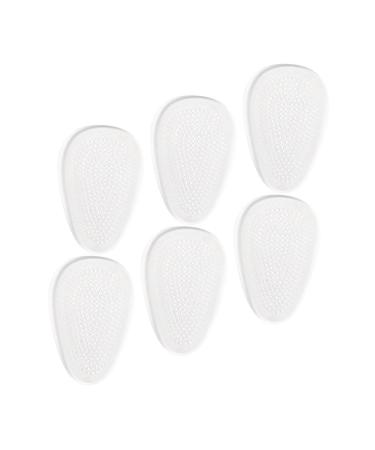 FRCOLOR 3 Pairs Protector Heel pad Clear high Heels high Heels high Heel Cushion Inserts Women Cushion Damping High Heel Half Size pad Non-Slip mat Grip Clear Heels Heart