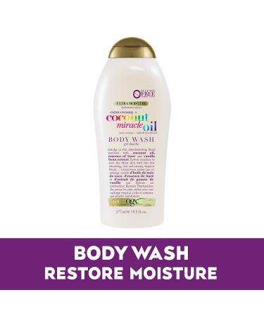 OGX Extra Creamy + Coconut Miracle Oil Ultra Moisture Body Wash 19.5 Fl Oz Coffee Scrub and Wash Coconut 19.5 Fl Oz - Buy Online on GoSupps.com