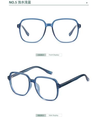 Large Square TR90 Blue Light Blocking Glasses for Men & Women | UV Protection Computer & Reading Eyewear - 54mm - Buy Online on GoSupps.com