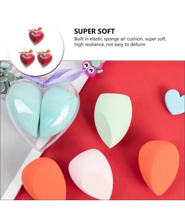 Sponge Cushion Puffs Makeup Sponge Blender Foundation Beauty Tool 3 Boxes Makeup Sponge Blender Heart Shaped Beauty Foundation Blending Sponge Powder Puffs for Liquid Cream Powder Random Color - Buy Online on GoSupps.com