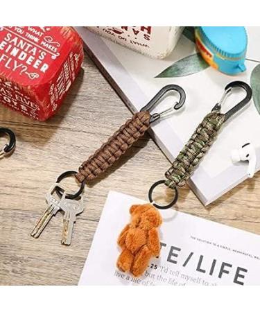 LATRAT 5pcs Keychain with Snap Hook & Braided Strap for Keys - Outdoor Camping & Hiking - 5 Colors Mix | Durable & Stylish Key Holders - Buy Online on GoSupps.com