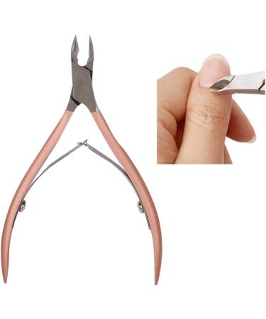 Verdant Touch Manicure Scissors Stainless Steel Nail Dead Skin Scissors Callus and Hangnail Remover Rose Gold Manicure Tool - Buy Online on GoSupps.com
