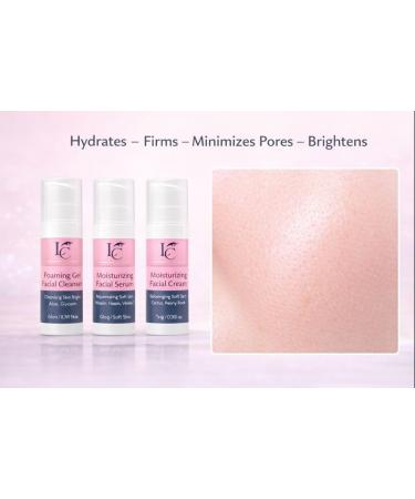 LED Mask Therapy Essentials Set Facial Cleanser Gel Serum & Cream Set Hydrating Firming & Pore-Minimizing Skincare Trio Moisturizing Anti-Aging Suitable for All Skin Types - Buy Online on GoSupps.com