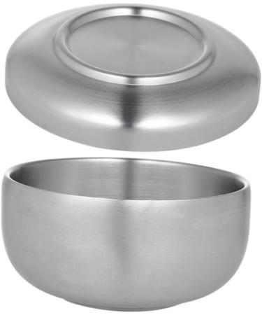 Minkissy Metal Holder Set - 2 Cream-Colored Care Lids Bowls for Hairdressers | Polished Gift for Men | Perfect for Razors - 11x11x6.5cm - Buy Online on GoSupps.com