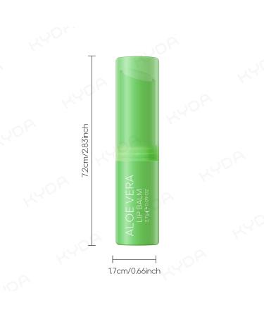 KYDA 3 Pcs Aloe Vera Lip Balm Deep Hydrating Tinted Lip Balm Reduce Fine Lines Daily Lip Moisturizer for Dry Cracked Lips with Real Aloe Vera Colorless Finish - Buy Online on GoSupps.com