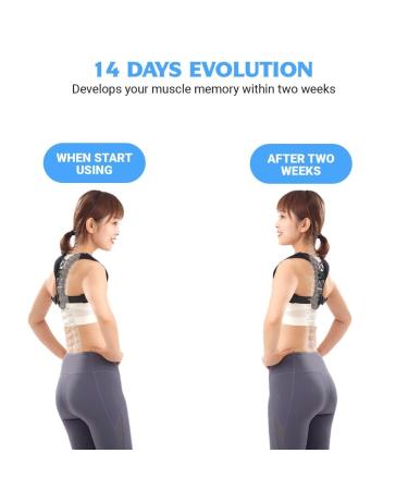 Smasaa Trading Posture Corrector for Women and Men - Comfortable Upper Back Brace for Improved Posture - Adjustable Back Straightener in Black - Buy Online on GoSupps.com