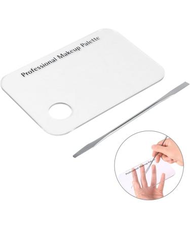 Restokki Acrylic Cosmetic Palette - Versatile Nail Art & Makeup Mixing Tools with Stainless Spatula for Perfect Lipstick & Eyeshadow Blending - Buy Online on GoSupps.com