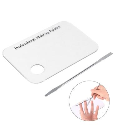 Buy Acrylic Palette & Stainless Spatula Set - Perfect for Makeup Artists & Manicurists | Nail Art Mixing Tool - Buy Online on GoSupps.com