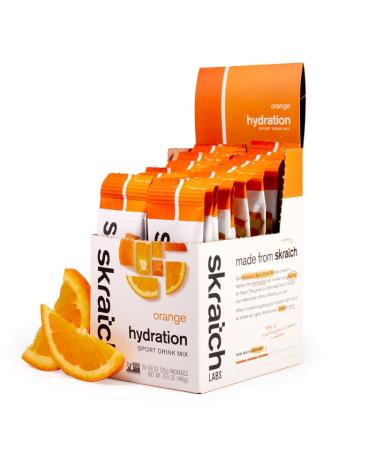SKRATCH LABS Sport Hydration Drink Mix Carbohydrate and Electrolyte Powder 20x22g Orange Endurance training competition Glutenfree Vegan Keto