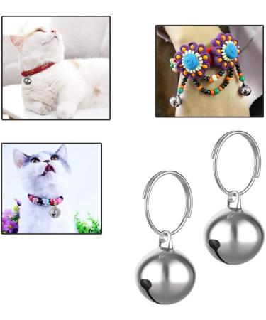 Partns Silver Dog Bells - 5 Pack Jingle Bells for Dog Collars & Decor | Durable Metal Key Rings - Buy Online on GoSupps.com