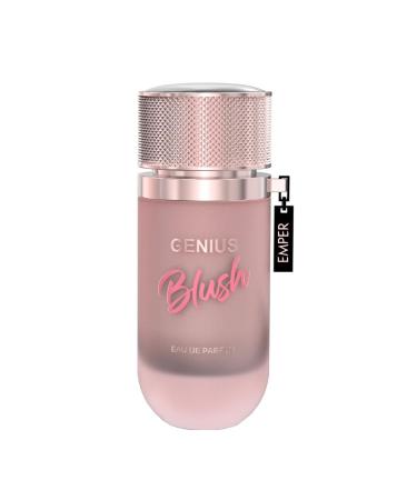 Genius Blush Eau De Parfum For Women by Emper 3.4 Fl Oz - Original Fragrance from Dubai - With Top Notes of Bergamot and Bitter Almond - Buy Online on GoSupps.com