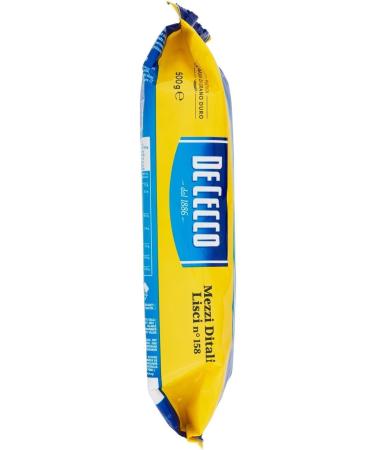 De Cecco 5x Cecco pasta 100 Italiaans Mezzi Ditali Lisci n 158 noedels 500 g short pasta - Buy Online on GoSupps.com