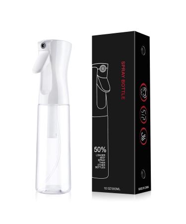 Uraqt 300ml Salon Water Spray Bottle for Hairdressers - White Transparent Hair Tool - Buy Online on GoSupps.com