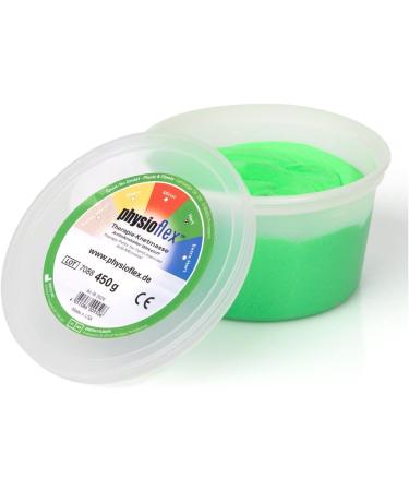 Physioflex Therapy Putty - 450g D Hard Green Modeling Clay for Rehabilitation & Exercises - International Shipping - Buy Online on GoSupps.com