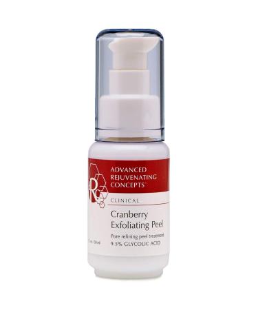 ADVANCED REJUVENATING CONCEPTS Cranberry Exfoliating Peel| Glycolic Acid Face Serum with Cranberry Enzymes | For Dry Balanced Combination and Oily Skin