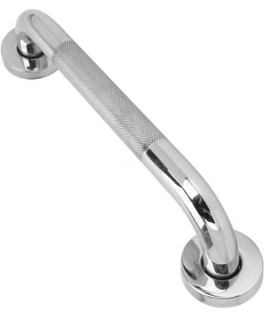 Slipless Stainless Steel Bathroom Handle - Safety Handrail for Seniors | 12-inch Shower & Corridor Support - Buy Online on GoSupps.com
