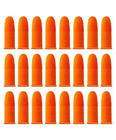 Pufeuoo 200Pcs Latex Finger Covers Anti Slip Finger Protectors Durable Finger Protectors Caps Finger Cots for Sewing Adhesives Gardening and Wax
