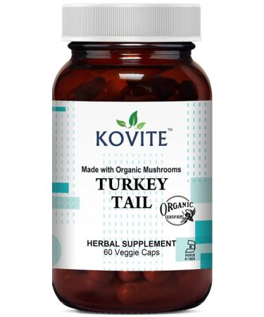 Kovite Turkey Tail Certified Organic - 60 Vegetable Capsules