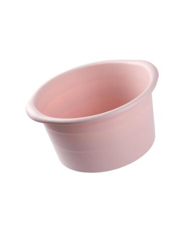 Predolo foot bath foot spa pelvis bucket height 7.5 inches portable installed with convex points round stable for soaking feet toenails and k pink
