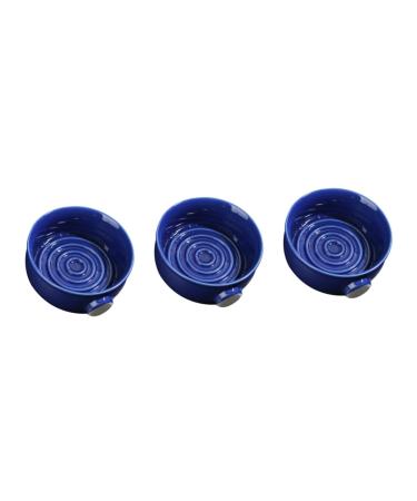 FOMIYES 3 STK Travel Razor Auto-Siffovers Razor Razor Razor Vintage Razor Shell Ceramic Razor bucket for shaving brushes Shave foam shell 11.5x11.5cmx3pcs Blaux3Stk