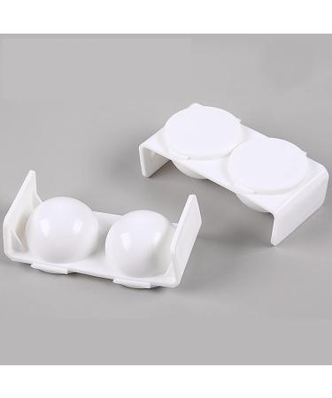 Dual Cup Nail Art Holder for Acrylic Liquid & Powder - White - Buy Online on GoSupps.com