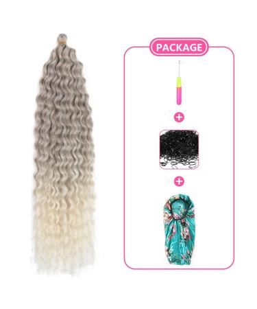 Deep Twist Crochet Hair - 26 Inch Ombre Synthetic Hair Extensions | Kinky Curl Braided Hairstyles | 3 Packs Waterwell Twist Braids - Buy Online on GoSupps.com