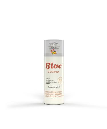 Bloc Sunscreen Sunscreen with SPF Max Protection REEF Friendly Formula Silky Smooth Coverage Natural Ingredients Suitable for All Complexions Travel-Friendly Size For Active Water Activities