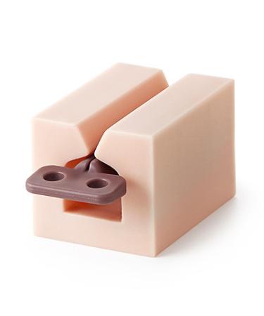 Lazy People Toothpaste Dispenser Silica Gel Bottom Roller Space Saving Squeezing Cream Tube Squeezing Dispenser 1 Piece Pink
