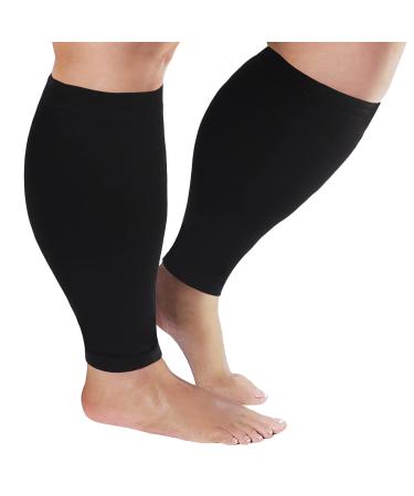 Calf Compression Sleeve Women Men Comfortable Shin Splint Compression Sleeve Plus Size Leg Compression Sleeves -Graduated Support for Circulation Recovery Varicose Veins Splints Pain Relief Swelling DVT Edema Restless Legs