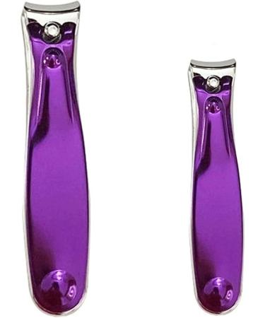 UNbit Nail Clipper Purple Nail Art Clipper Carbon Steel Pedicure Scissors Trimmer Nails Cuticle Clipper Manicure Edge Cutter Scissor Nail Tool - Buy Online on GoSupps.com