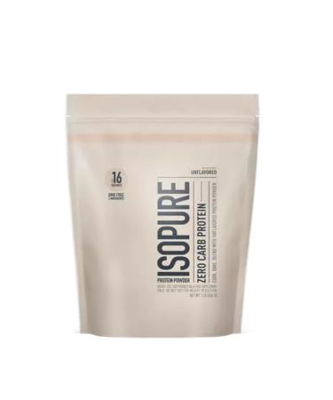 Iso Pure Whey Protein Isolate | 100% Whey Protein Isolate | Zero Carbs Sugar Free Lactose Free | 25g of Protein Per Serving | 16 Servings | 1LB (Unflavoured)
