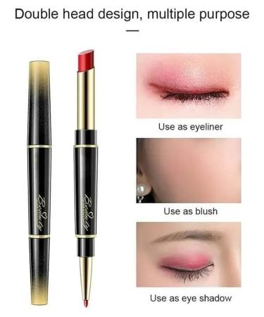 Double-Ended Waterproof Lip Liner - Auto-Rotating Non-Stick Matte Lip Pencil Makeup | #10 - International Shipping Available - Buy Online on GoSupps.com