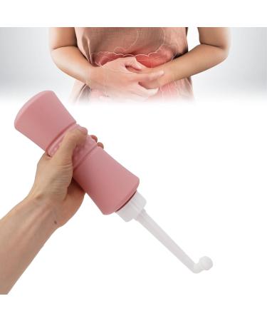 ZJchao Reusable Vaginal Shower - Manual Pressure Cleaning 500ml | Discharge-Proof Post-Birth Recovery Tool with Storage Bag - Pink - Buy Online on GoSupps.com