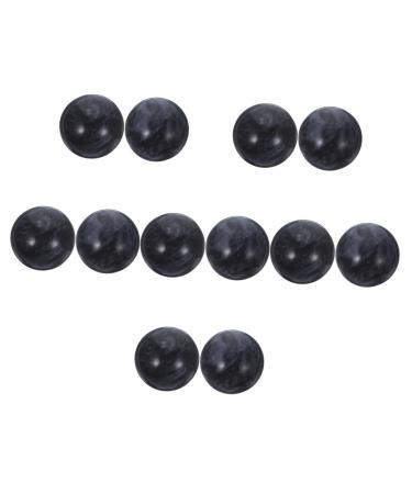 Minkissy 12 Stk Fingers Relax Baoding Fitness Ball Roles Stress Balls For Adults Jade Ball Massage Hand Jade Ball Quarz Trainer Antique Relaxation Ball Older Stress Ball Mediumx6Pcs Schwarzx6Stk