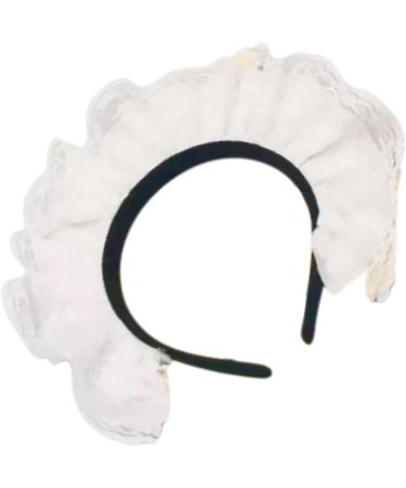 Delicate Cosplay Maid Headbands Japanese Style Pleated Lace Hair Hoop Halloween Party Costume Headpieces for Women Girl - Buy Online on GoSupps.com