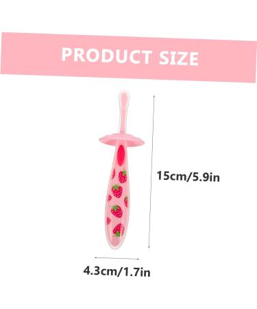 iPetBoom Silicone Finger Toothbrush for Toddlers - Portable Baby Tooth Cleaning Tool & Bite Ring - Pink 1 Pack - Buy Online on GoSupps.com