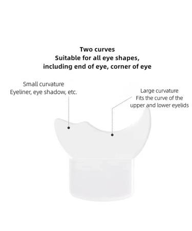 Silicone Brush Lash Stopper + Eyelash Stencils + Eyeliner & Eyeshadow Applicators - Green Long Handle - Buy Online on GoSupps.com