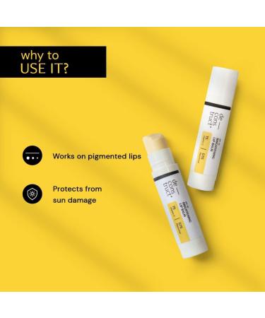 Brightening Lip Balm with SPF 30 | Vitamin C for Dark Lips | Glossy Soft Pink Lips | Unisex 4gm - Buy Online on GoSupps.com