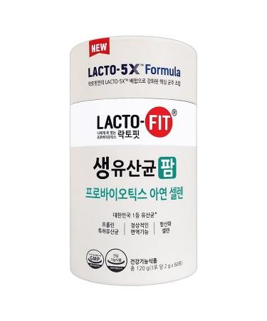 CKD LACTO-FIT Pharm Probiotics 5X Formula + Zinc+Selenium 60EA(2 Month)       +  +