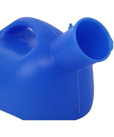 2000ML Male Urinal Portable Mens Potty Pee Bottle Collector Travel Toilet- Caliber 2.4in(Blue) Happy - Buy Online on GoSupps.com